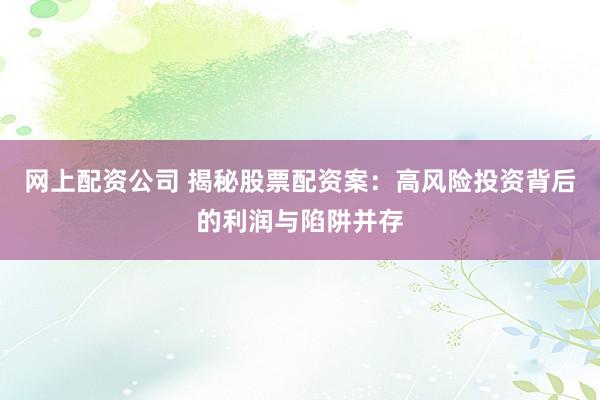 网上配资公司 揭秘股票配资案：高风险投资背后的利润与陷阱并存