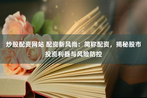 炒股配资网站 配资新风尚：简称配资，揭秘股市投资利器与风险防控