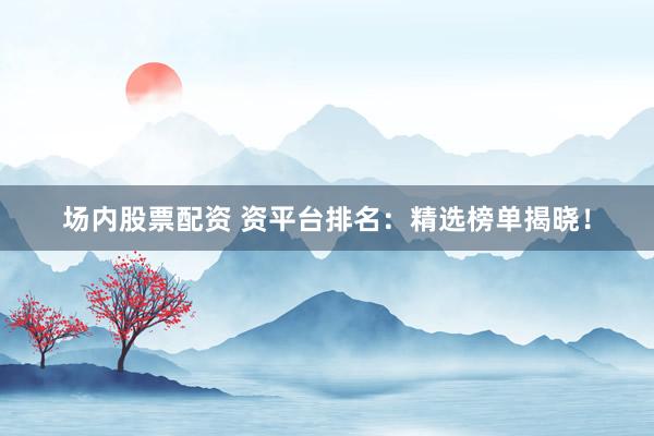 场内股票配资 资平台排名：精选榜单揭晓！